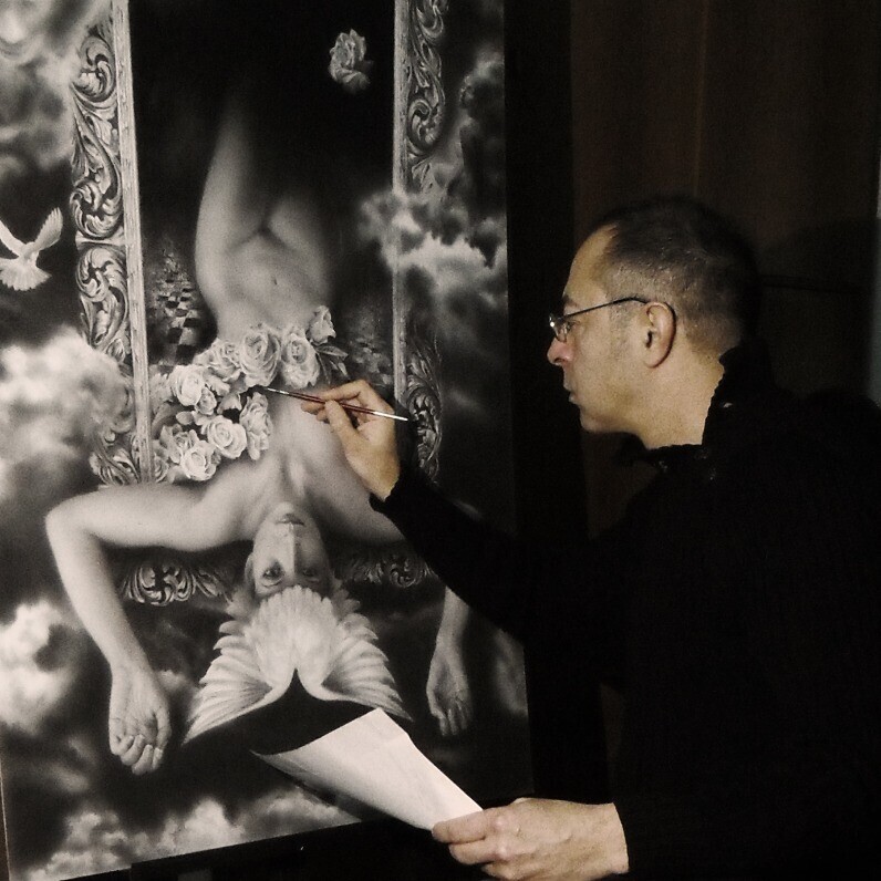 Marco Tidu - The artist at work
