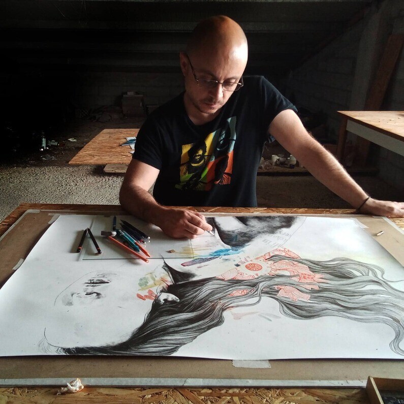 Marco Paludet - The artist at work