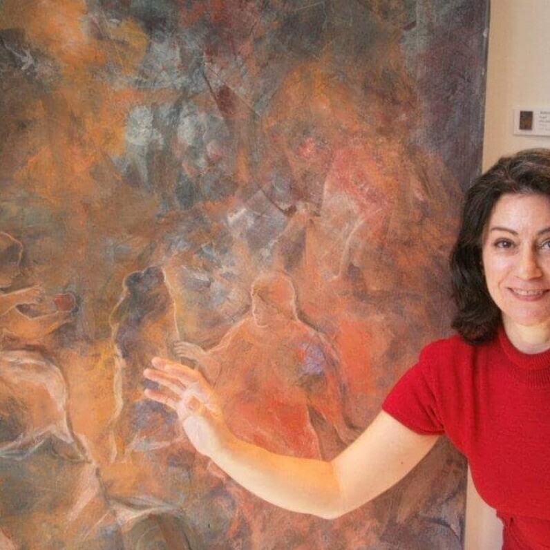 Maria Foskolaki - The artist at work