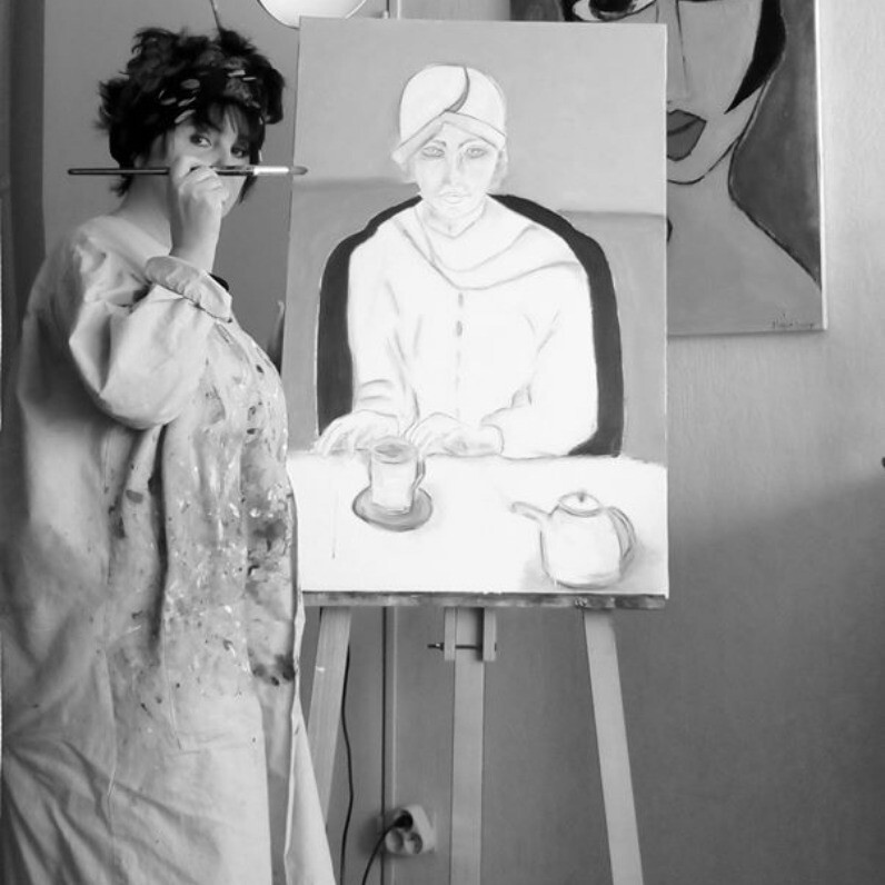 Marie Bony - L'artiste au travail