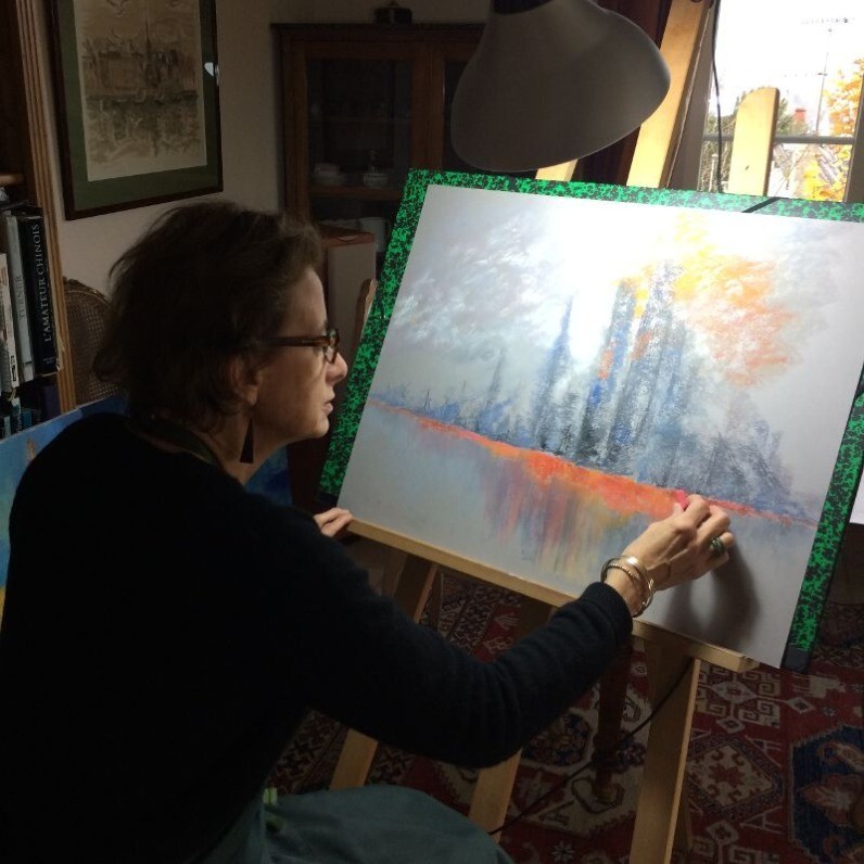 Marie Lorraine Papelier - The artist at work