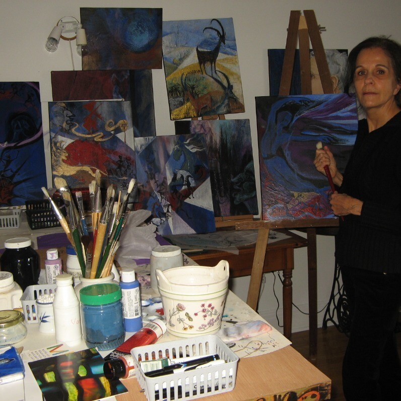 Marie-Noëlle Gagnan - L'artista al lavoro