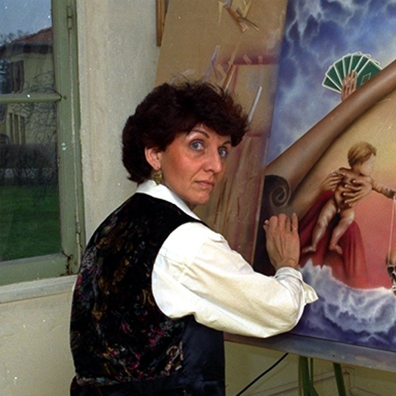 Marie-Blanche Bayon - Der Künstler bei der Arbeit