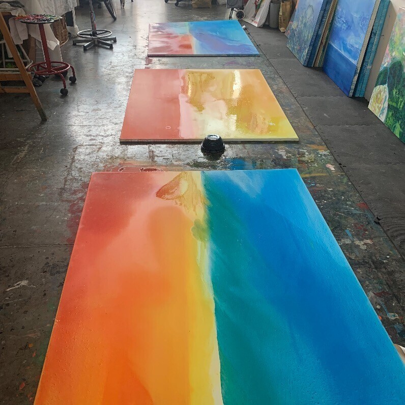 Marika Perros - L'artiste au travail