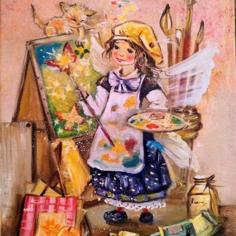 Marina Gavrilova - The artist at work