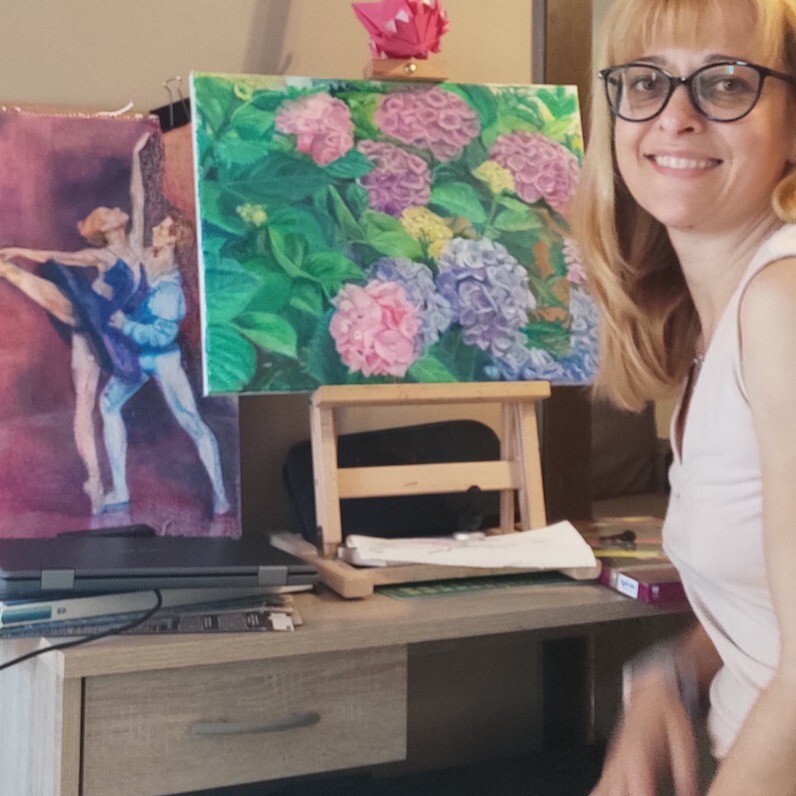 Marina Petsali - Ο καλλιτέχνης στην εργασία