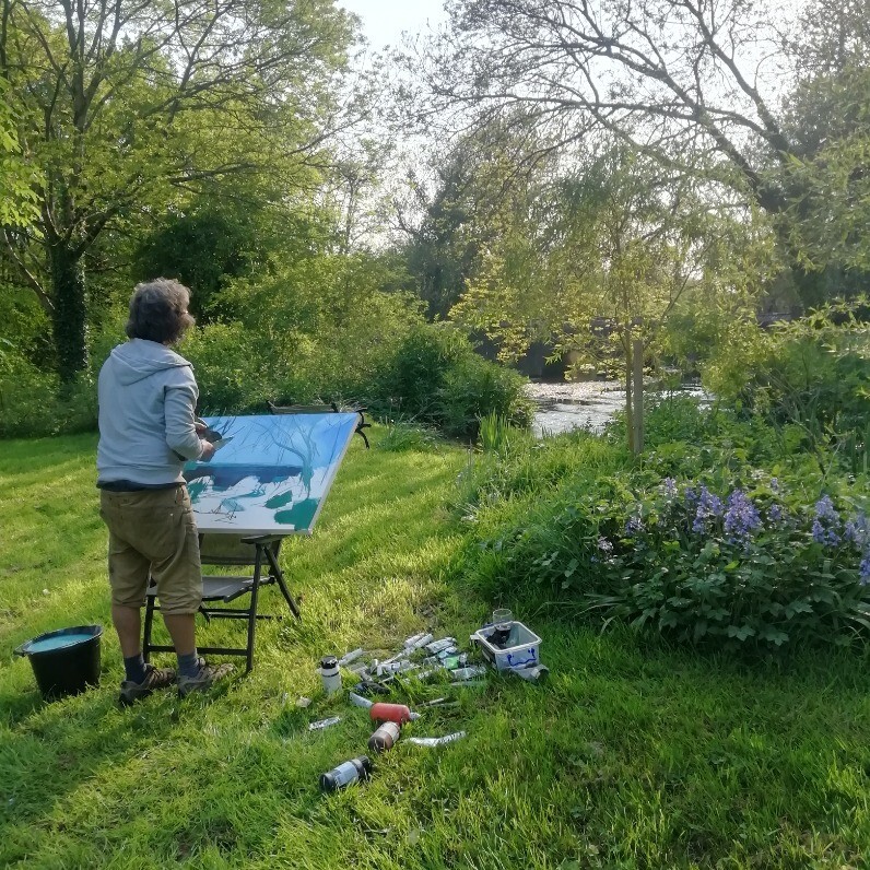 Mark Harris - The artist at work