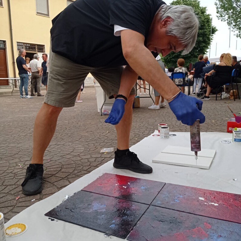 Marco Sergio Fassiotti - The artist at work