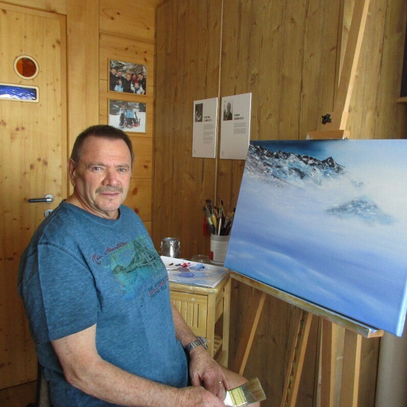 Martial Dumoulin - The artist at work
