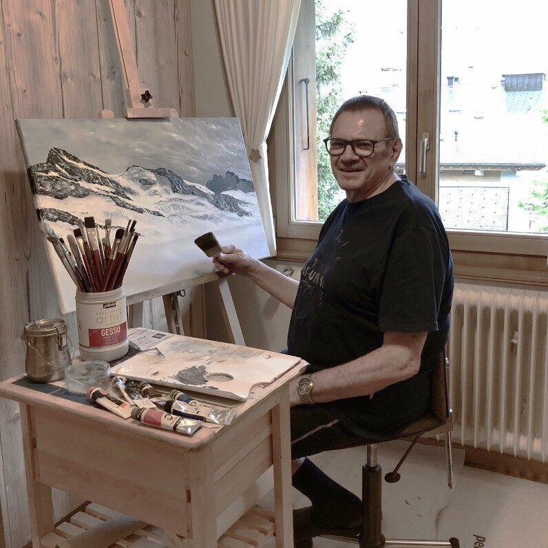 Martial Dumoulin - The artist at work