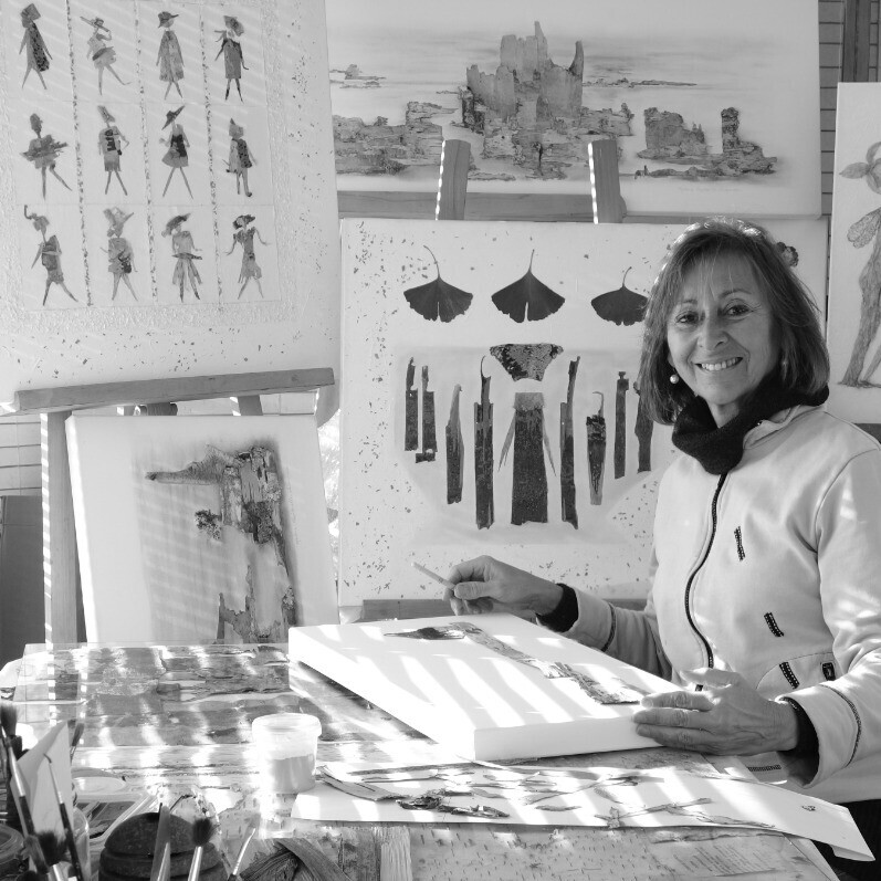 Martine Capdeville-Lacomme - L'artiste au travail