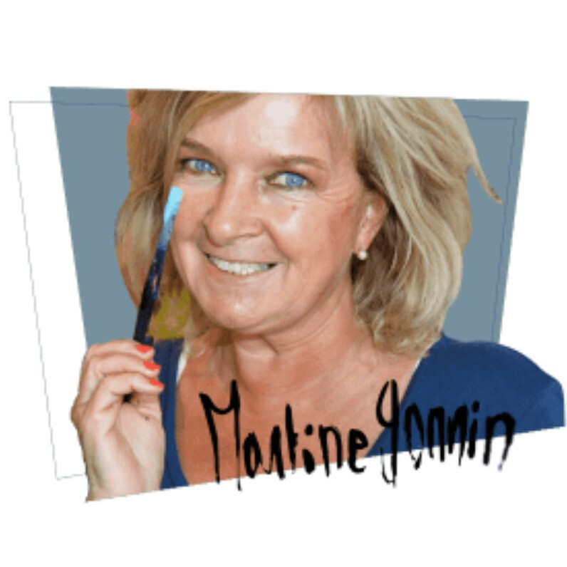 Martine Gonnin Halloint - L'artiste au travail