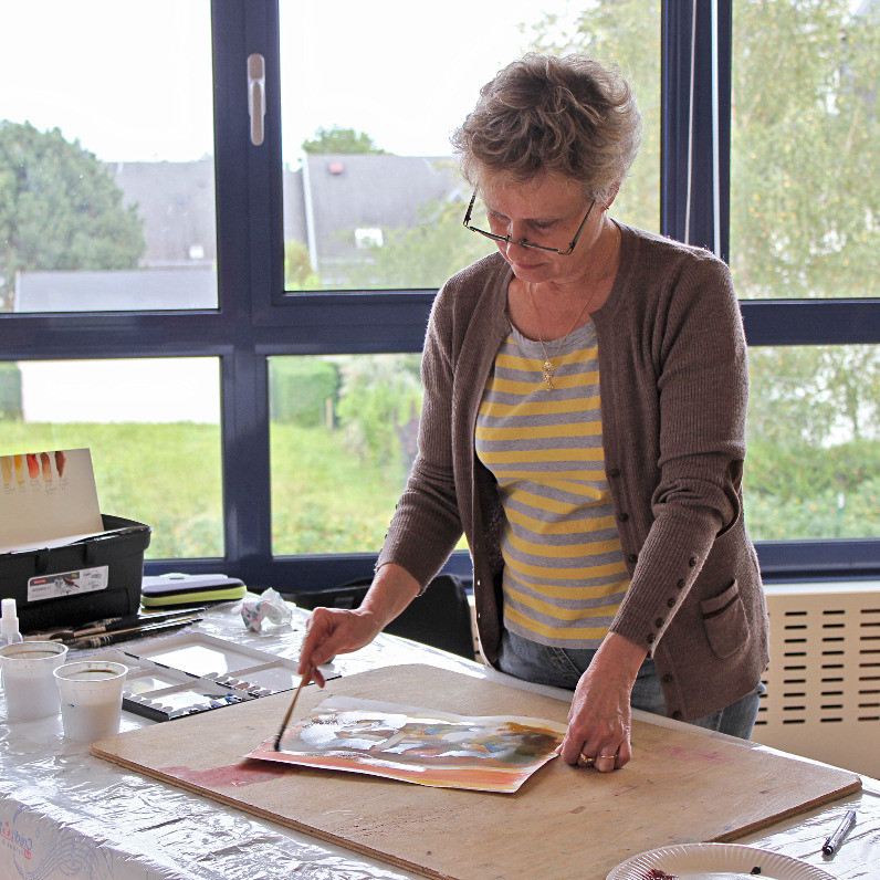 Martine Saint Ellier - The artist at work