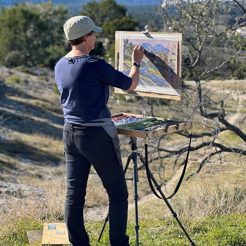 Martine Tulet - L'artiste au travail