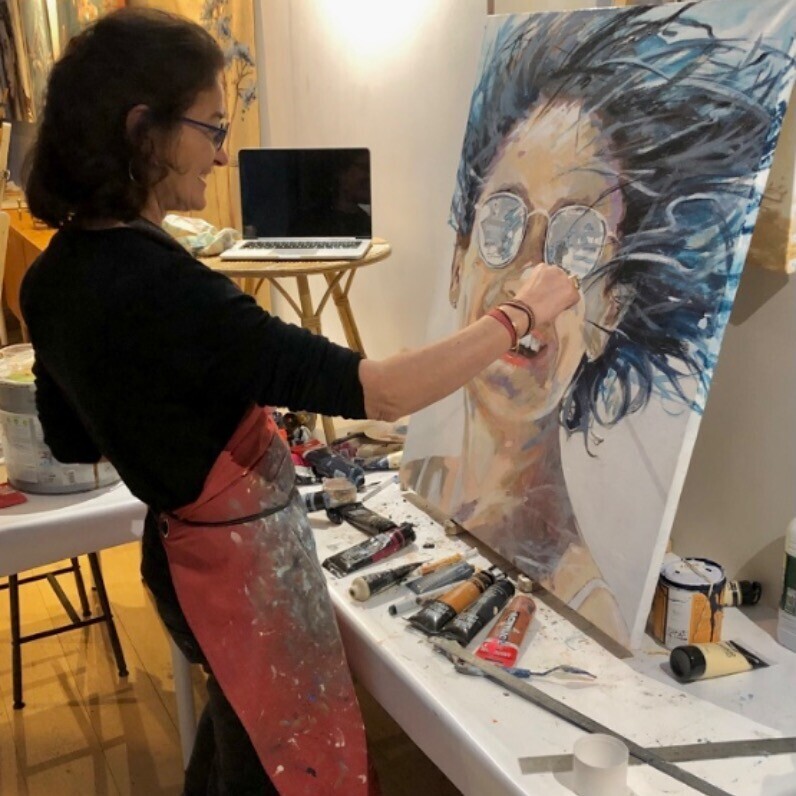 Mathilde Grimaud - L'artiste au travail