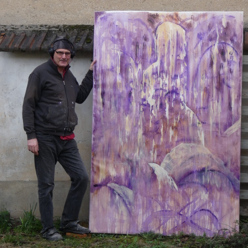 Michel Darves - The artist at work