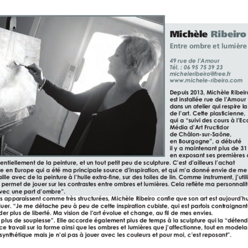 Michèle Ribeiro - L'artiste au travail