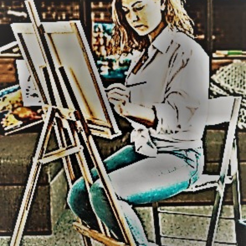 Mina Casassus - L'artiste au travail
