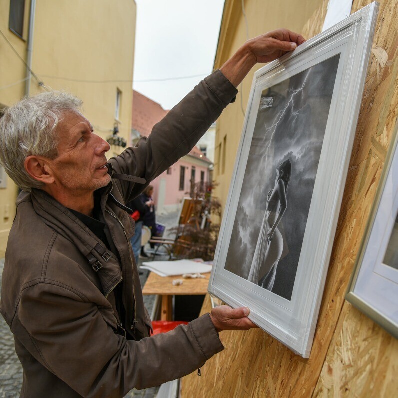 Miro Gradinšćak - The artist at work