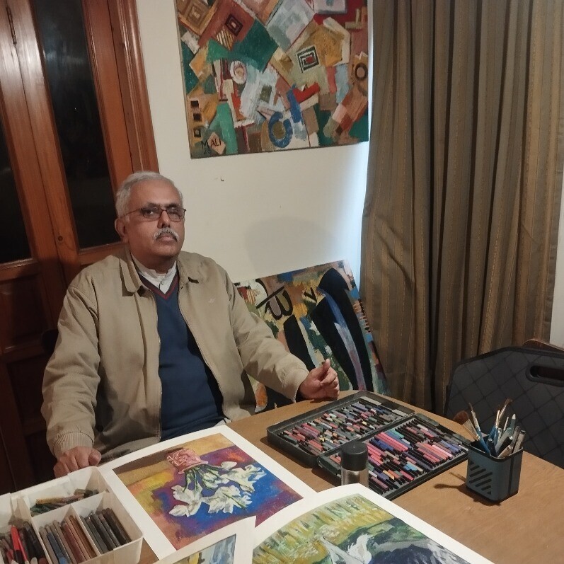 Mohammad Ali - The artist at work