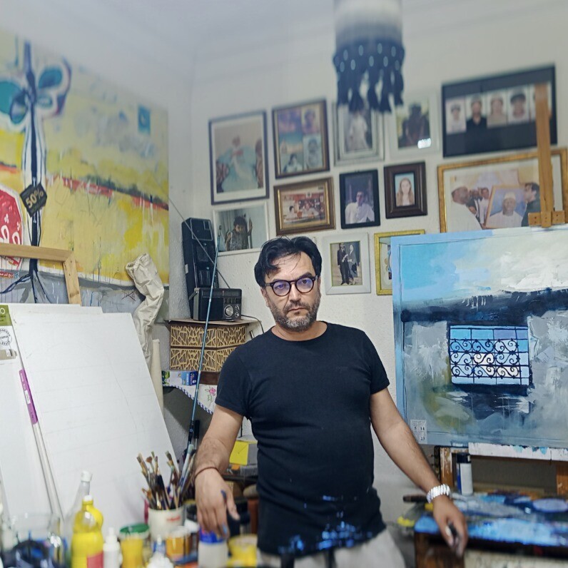 Mohammed Mhmd Baba Bb - L'artiste au travail