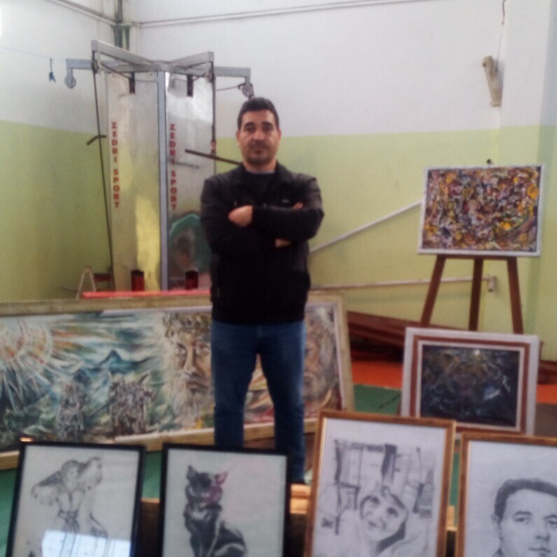 Mohand Zine Heouchat (Brahim) - L'artiste au travail