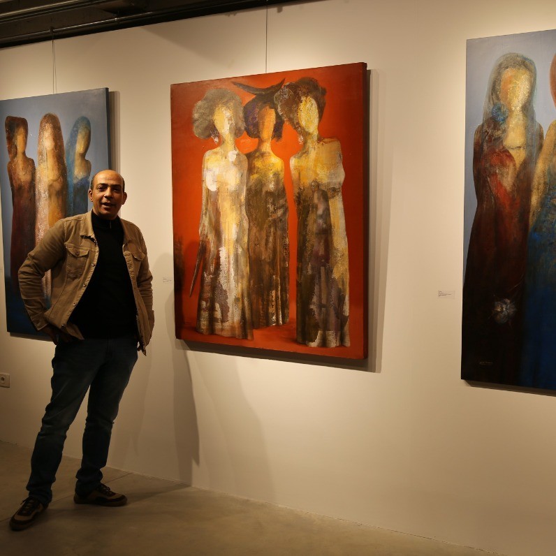 Mohsen Abd Elfattah - The artist at work