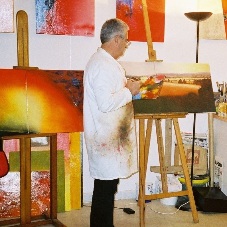 Jean-Marie Moll - El artista trabajando