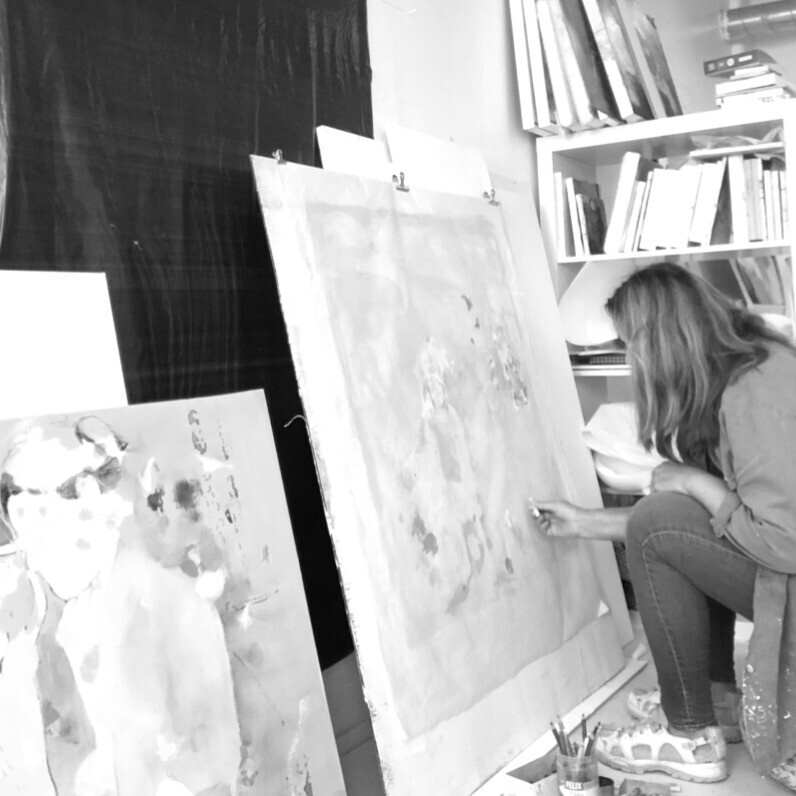 Mona Hoel - The artist at work