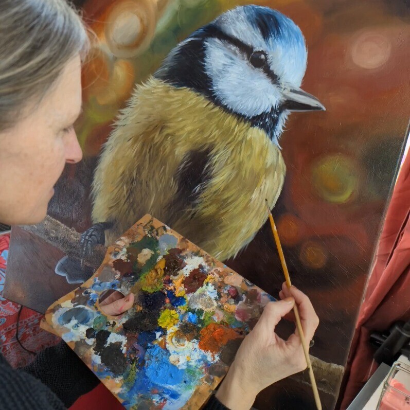 Muriel Barrat - The artist at work