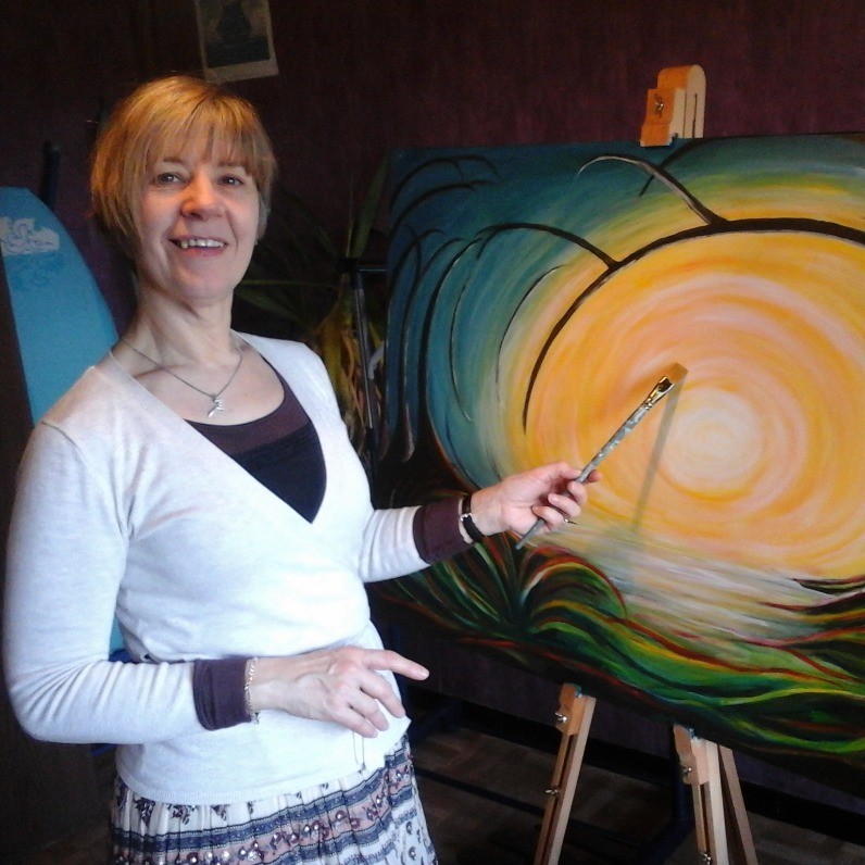 Myriam Gylon - The artist at work
