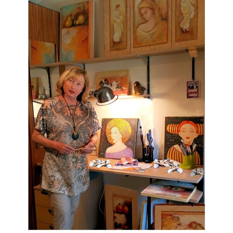 Marie Clémence - L'artiste au travail