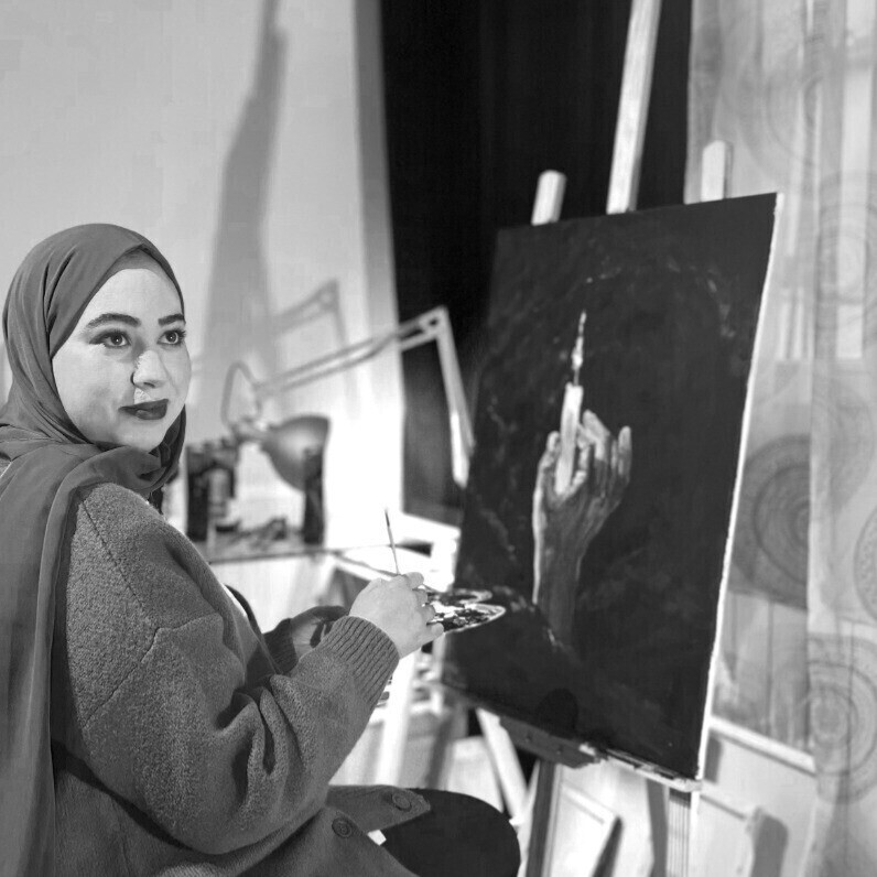 Nada Laktaoui - L'artiste au travail