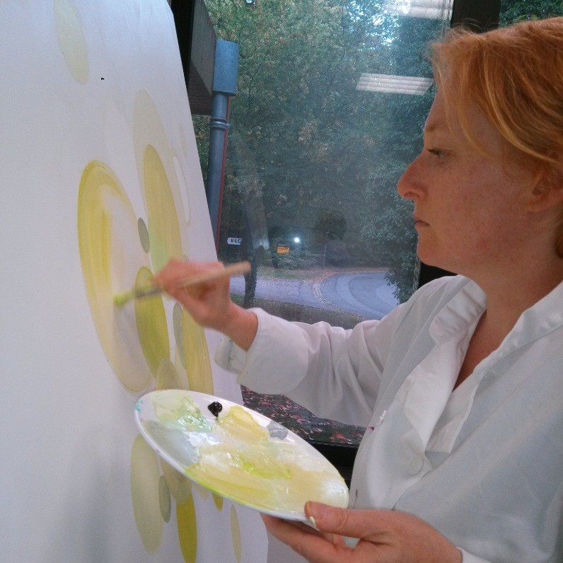 Nadine Stoeltzlen - The artist at work