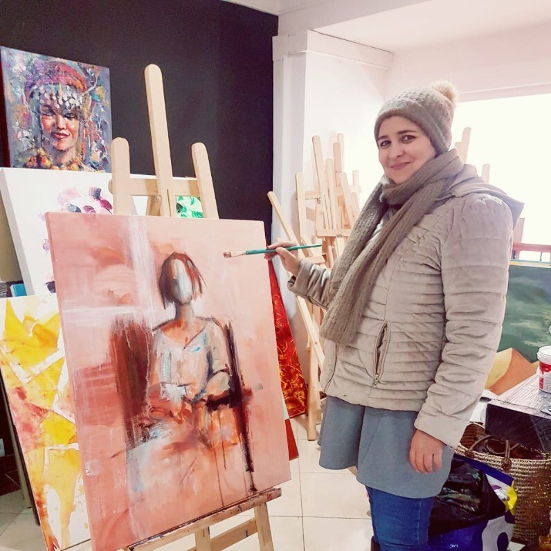 Naima - The artist at work