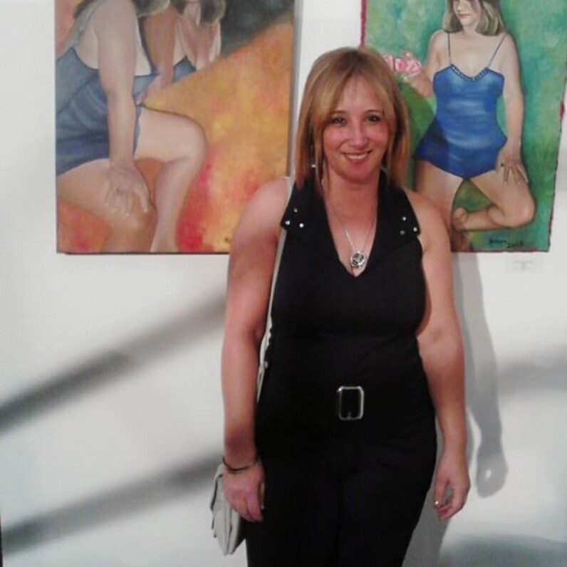 Sandra Regina Herrera - O artista no trabalho