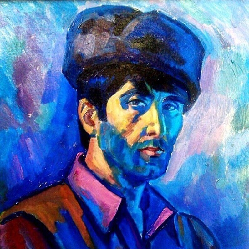 Najmaddin  Huseynov - L'artista al lavoro
