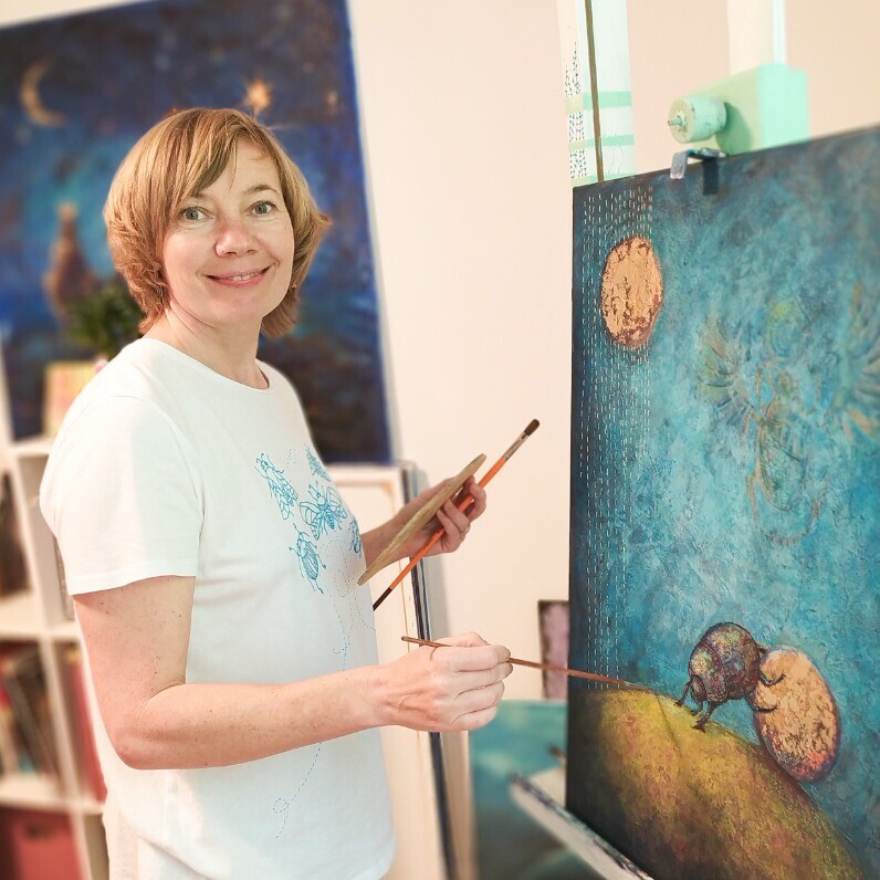 Natalia Berezina (natimade) - The artist at work