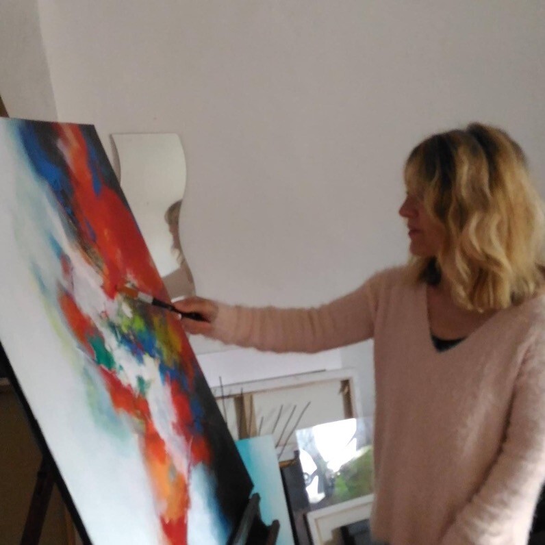 Nataly Bisard - L'artiste au travail