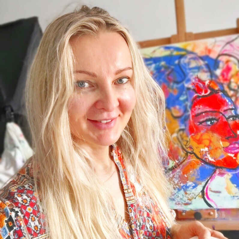 Natalya Volynska - Der Künstler bei der Arbeit