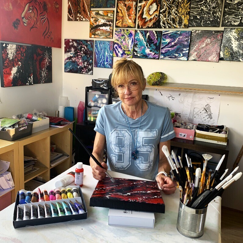 Nathalie Caillaud - L'artiste au travail