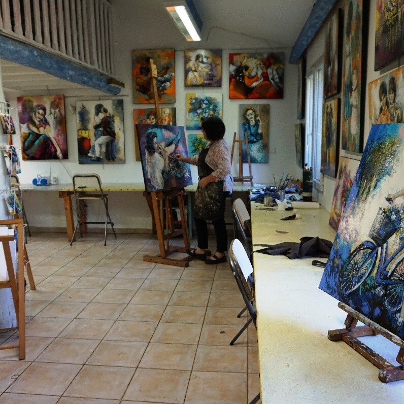 Nathalie Montel - The artist at work