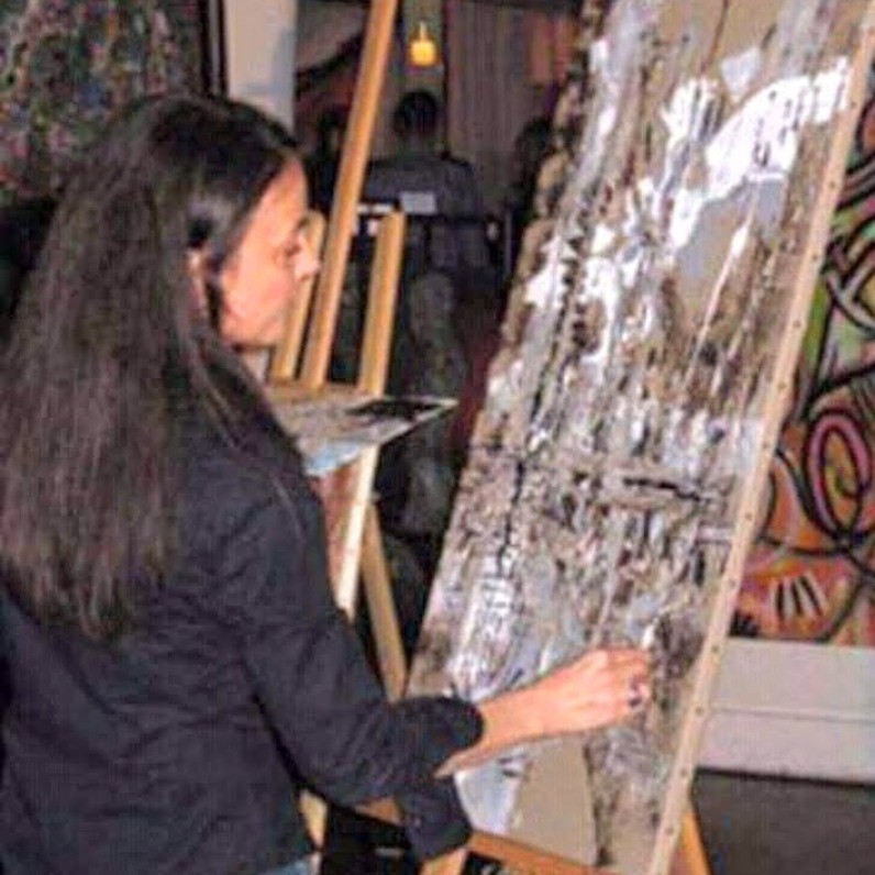 Nathalie Nadal-Olivié - L'artiste au travail