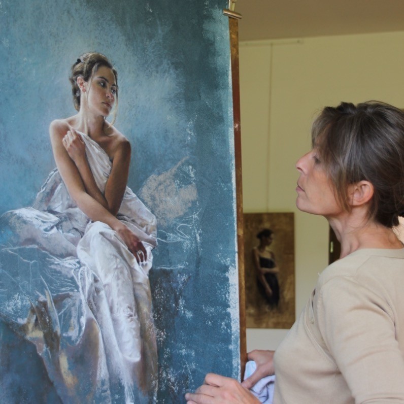 ARTISTE PEINTRE / Nathalie Picoulet 511496_at_work_nathalie-present-bleu