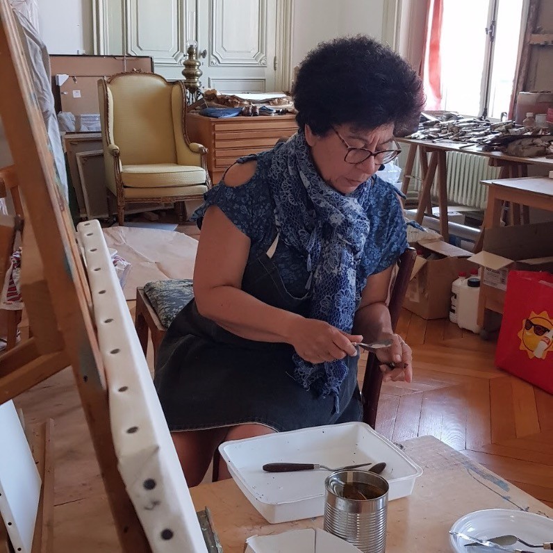 Nelly Coudoux - The artist at work
