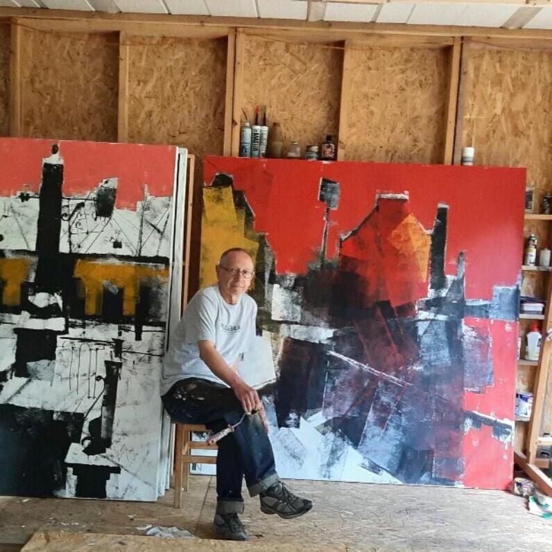 Igor Nelubovich - The artist at work