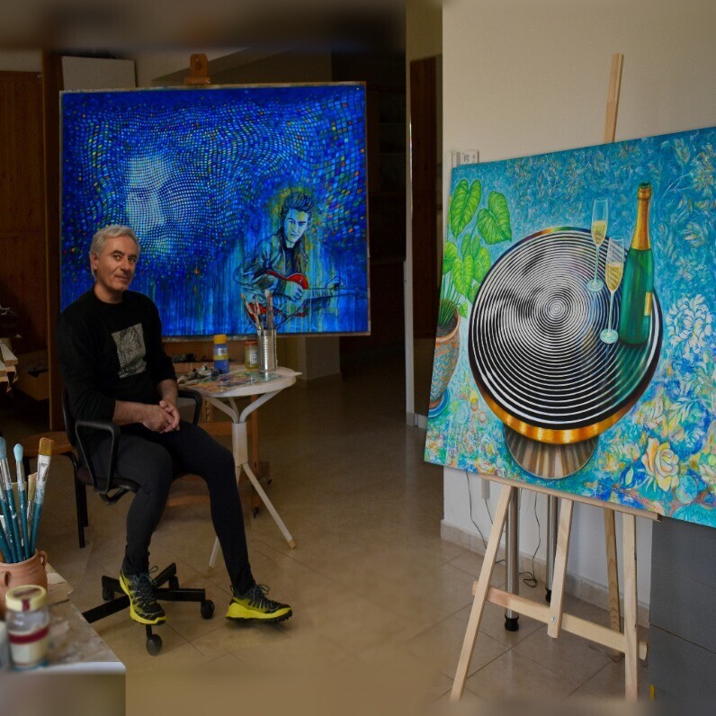Nicholas Smyrnios - The artist at work
