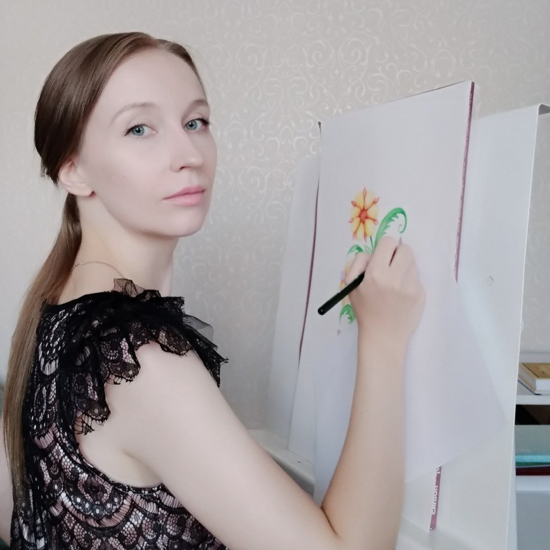 Ekaterina Nikidis - The artist at work