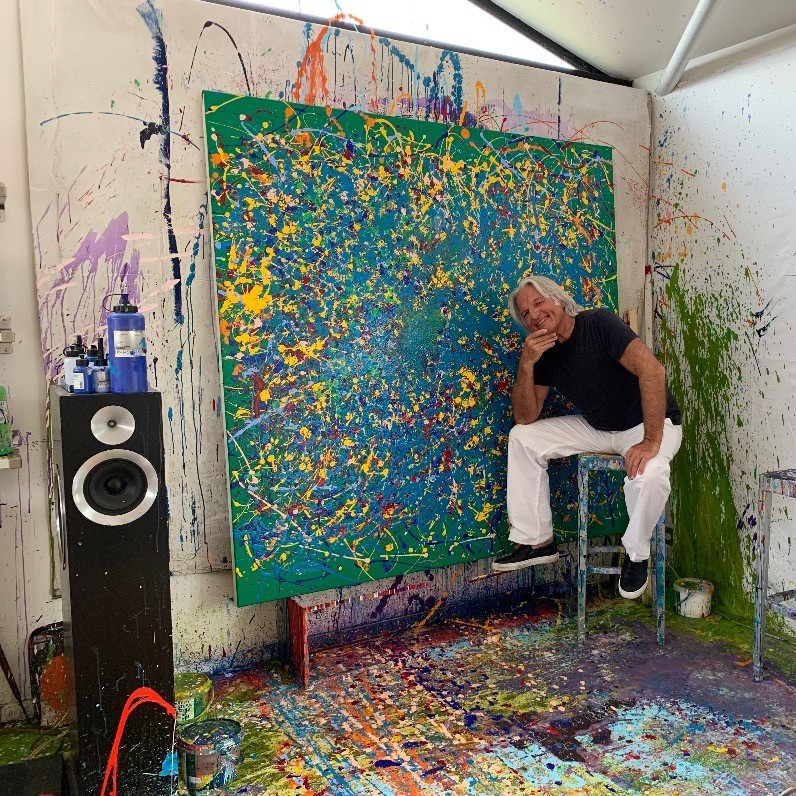 Norbert Engel - The artist at work