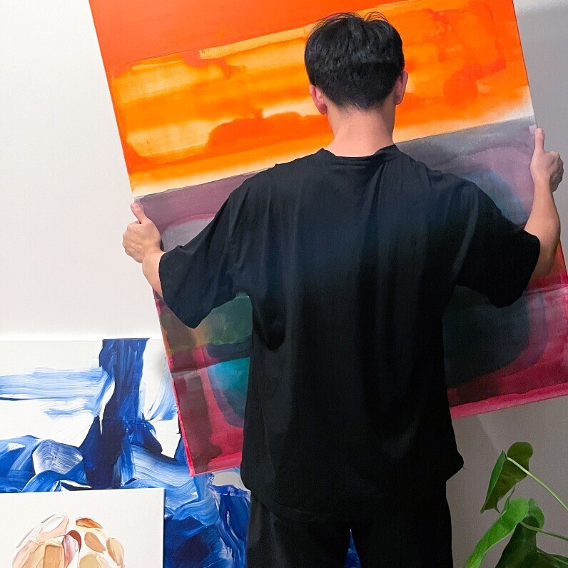 Norris Yim - The artist at work